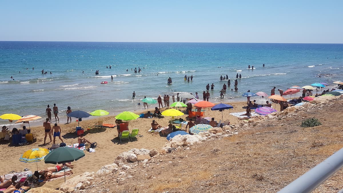 Marina Vecchia Beach in Avola, Eloro District