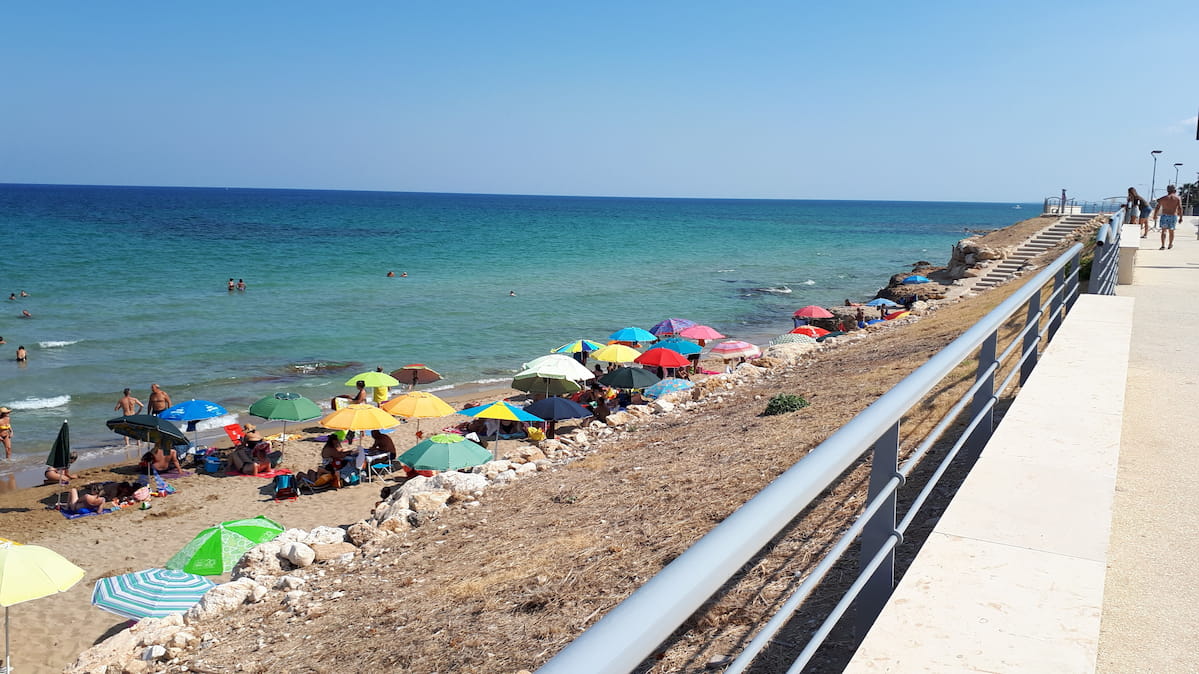 Marina Vecchia Beach in Avola, Eloro District