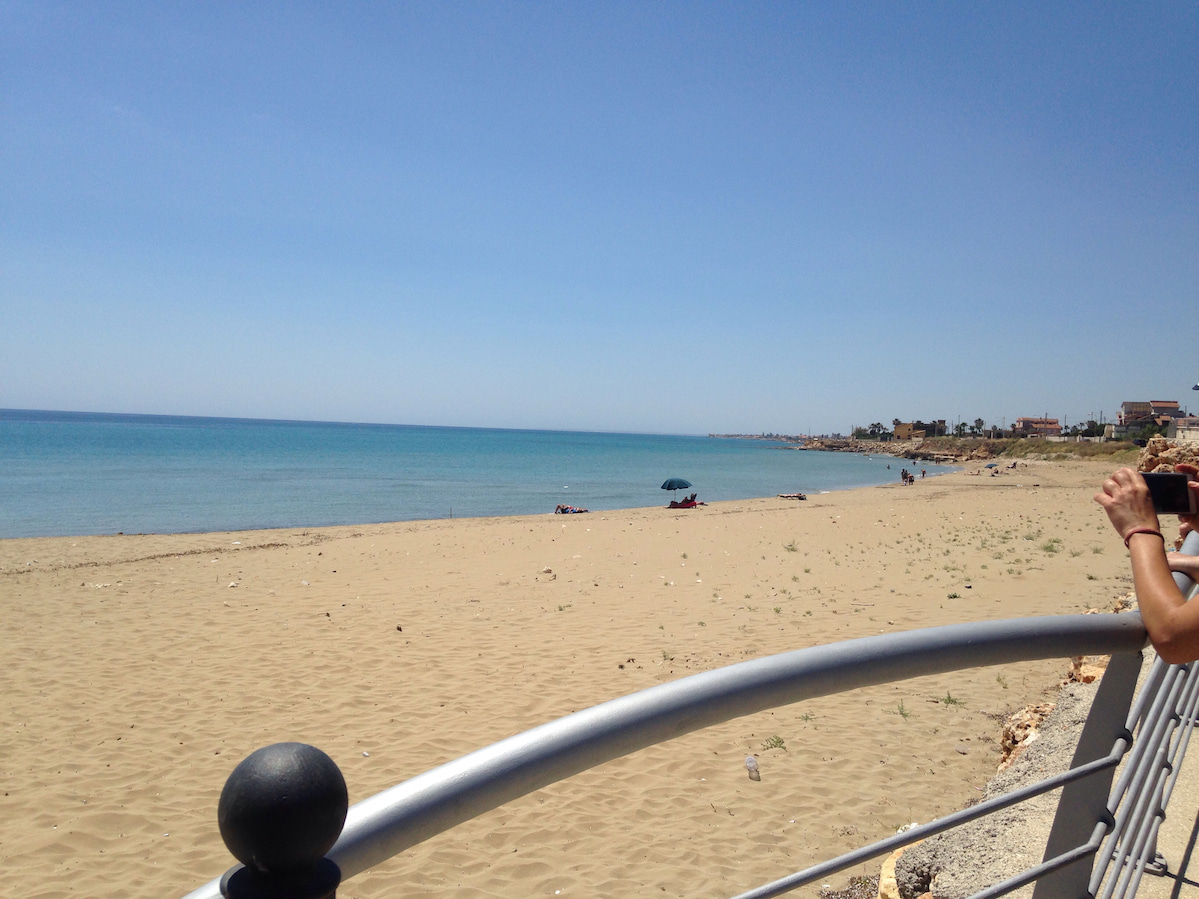 Marina Vecchia Beach in Avola, Eloro District