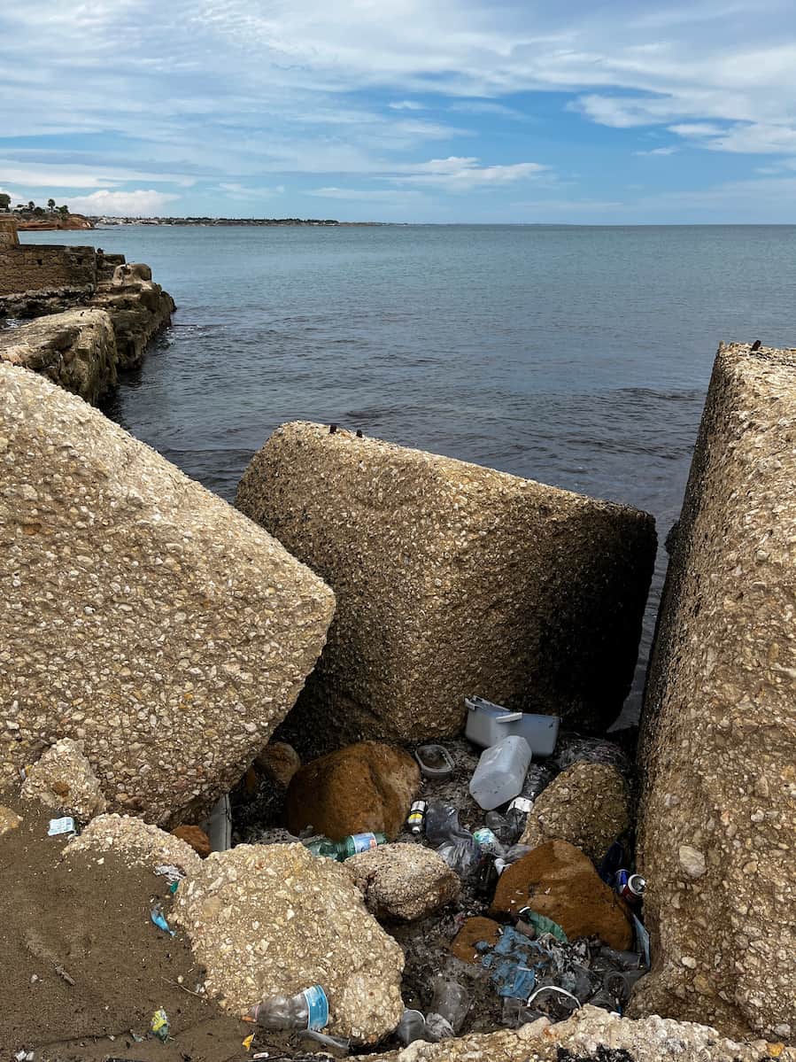 Marina Vecchia Beach in Avola, Eloro District