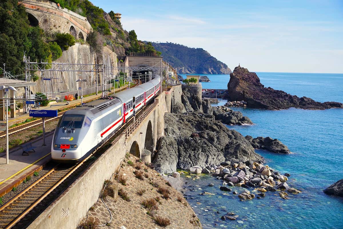 Framura Train Station Beach, Italy