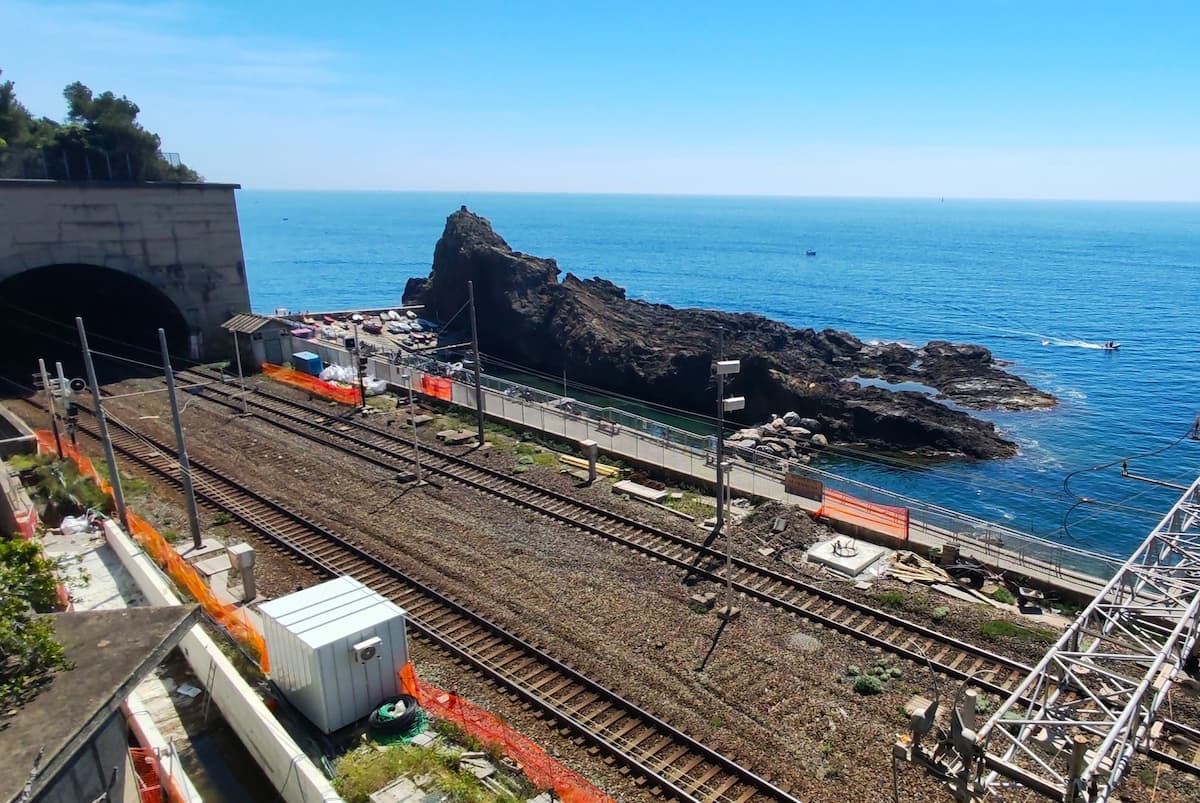 Framura Train Station Beach, Italy